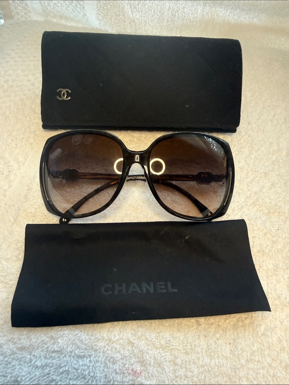Chanel Coco Mark 5216-A Brown Sunglasses